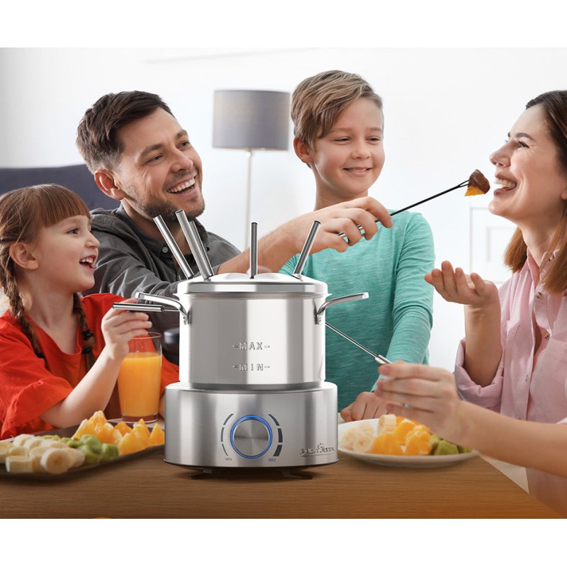 PROFI COOK ensemble à fondue PC-FD 128, acier inoxydable, 1,2 litre, 800 watts